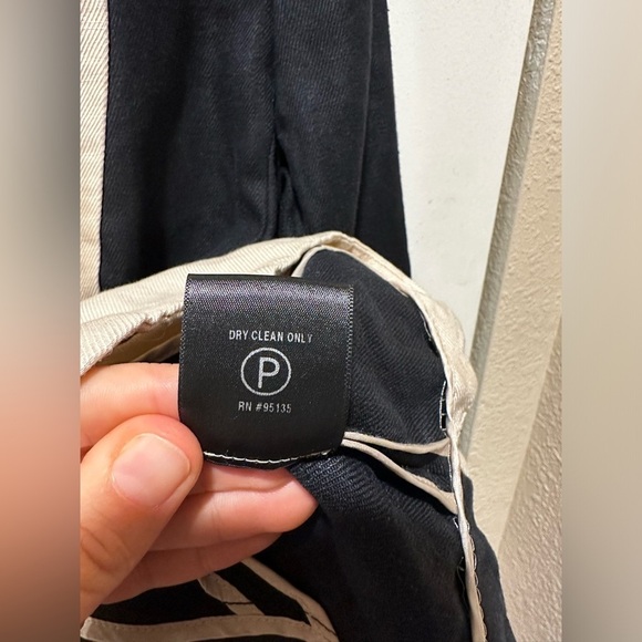 Lafayette 148 NY Linen/Silk Blazer Black/Cream Casual Office Career Academia ,6 - Picture 5 of 10